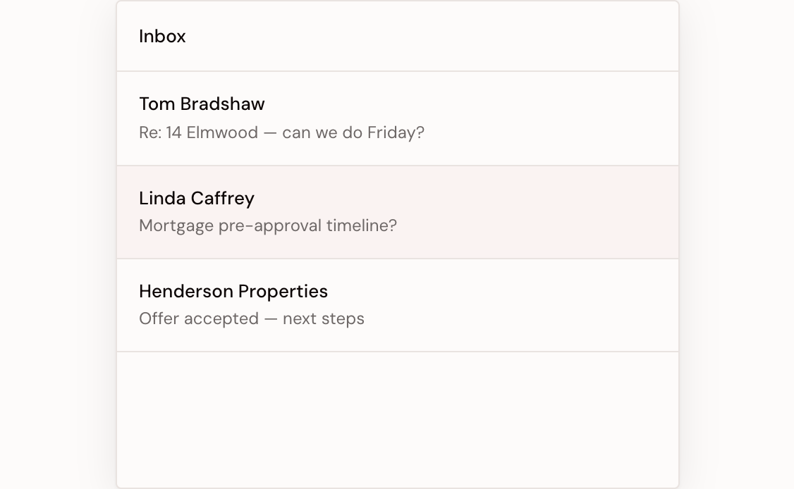 Worthington flags a client email and prepares a draft reply